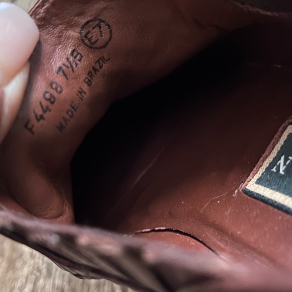 COLE HAAN leather woven brown loafers - Picture 13 of 16